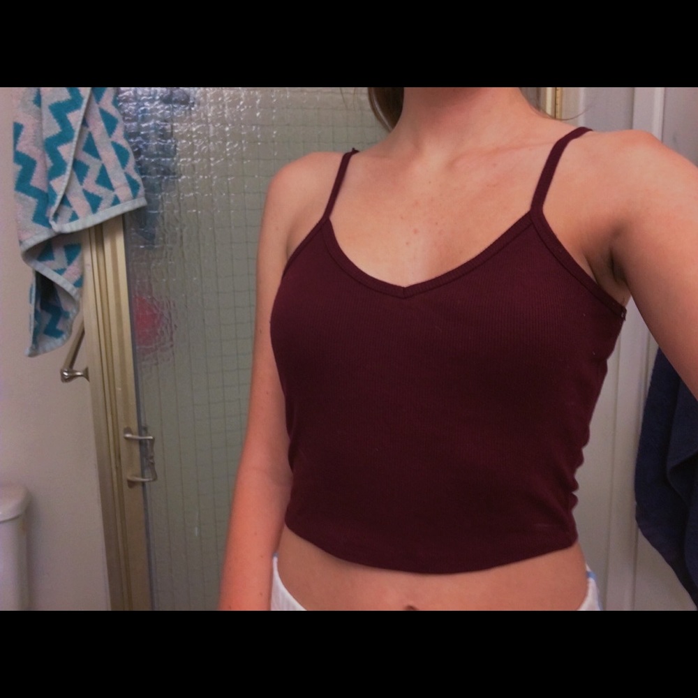 Burgundy/Maroon Tank Top